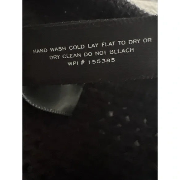 AQUA Crochet Lace Up Mini Dress Black | S - Picture 6 of 8